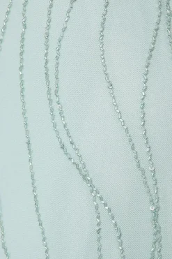 Petite Cowl Back Sequin Maxi Dress