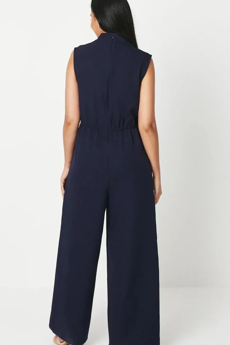 Petite Cowl Neck Occasion Jumpsuit
