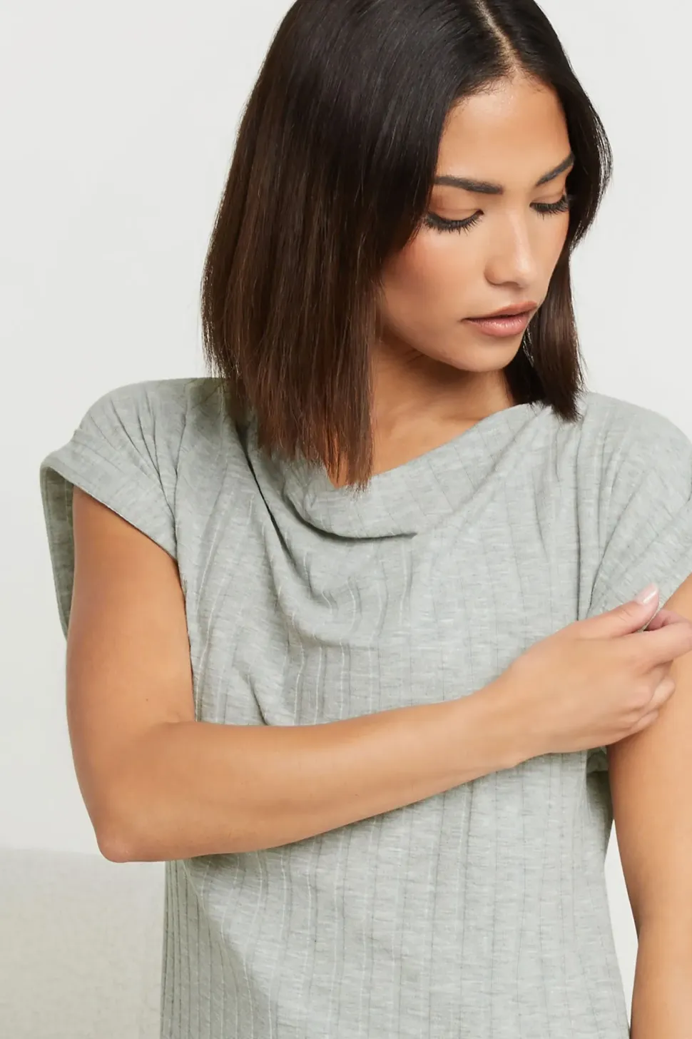 Petite Cowl Neck Top