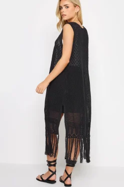 Petite Crochet Longline Waistcoat
