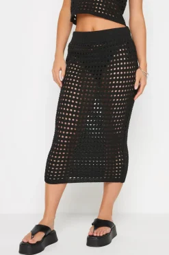 Petite Crochet Midi Skirt