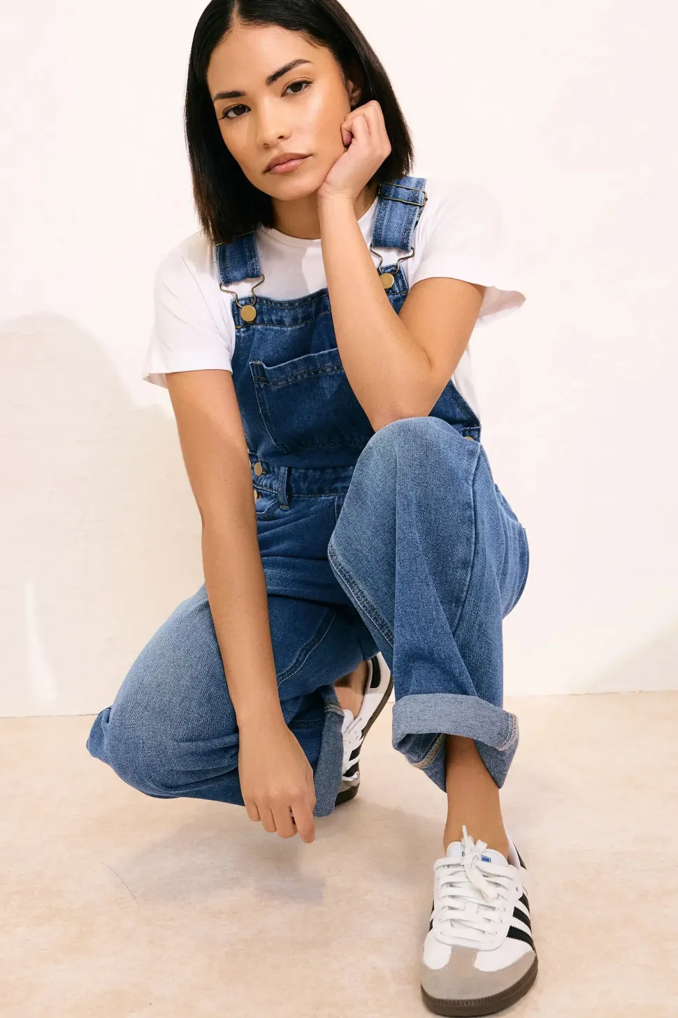 Petite Denim Dungarees