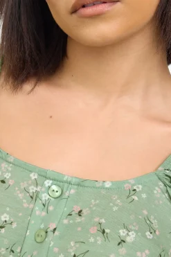 Petite Ditsy Floral Print Mini Dress