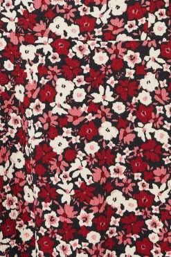 Petite Ditsy Floral Square Neck Mini Dress