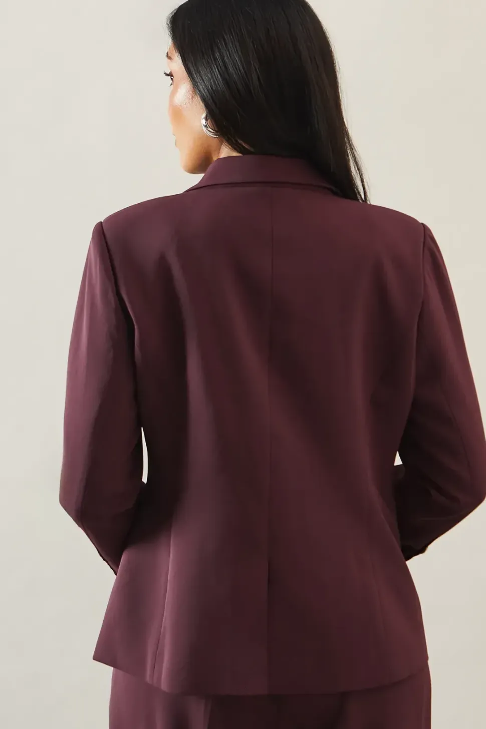 Petite Double Breasted Button Detail Blazer