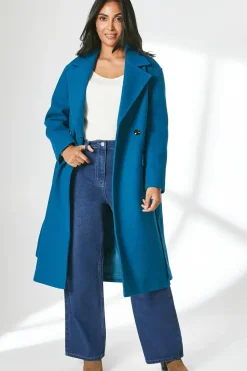Petite Double Breasted Maxi Coat