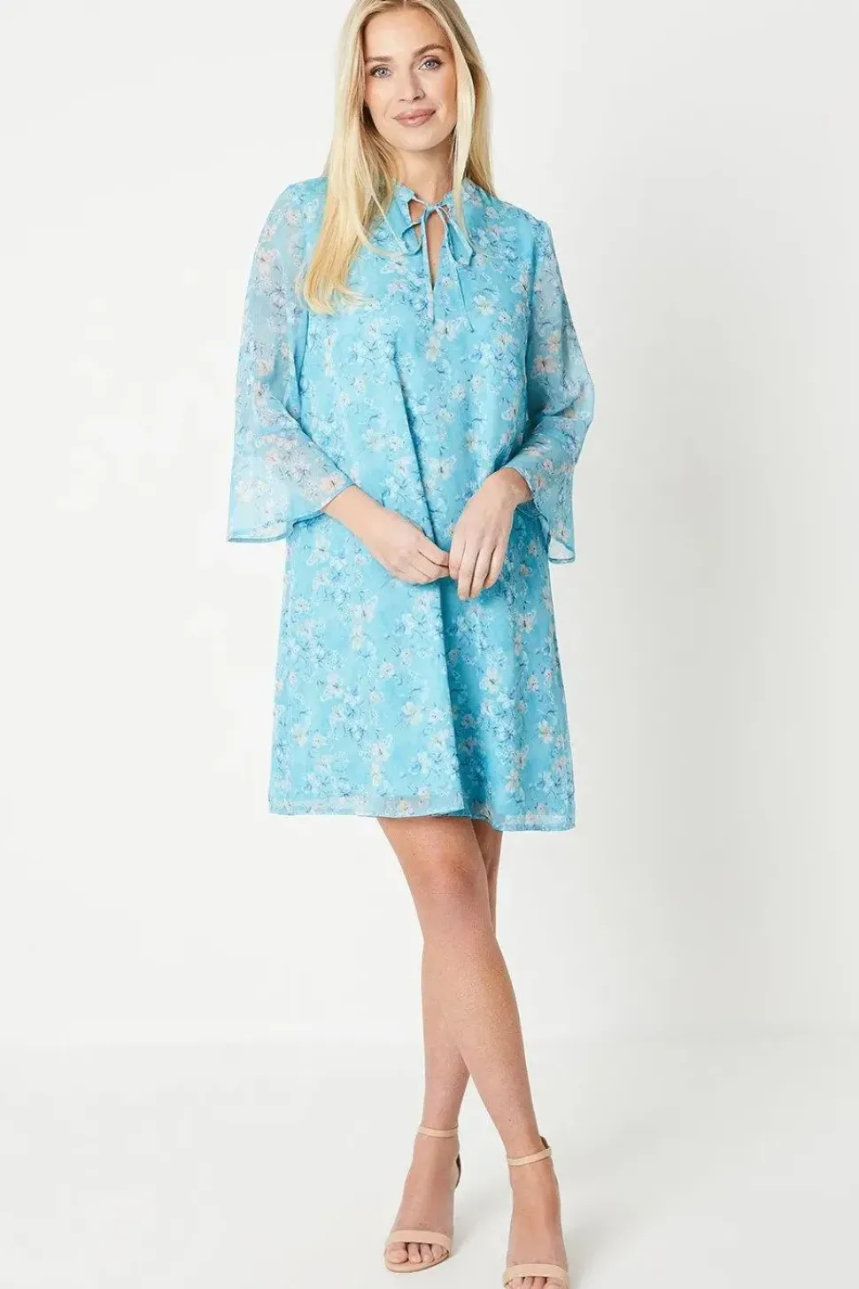 Petite Double Tie Shift Dress