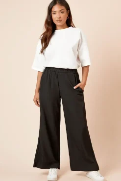 Petite Elasticated Waist Straight Leg Trouser