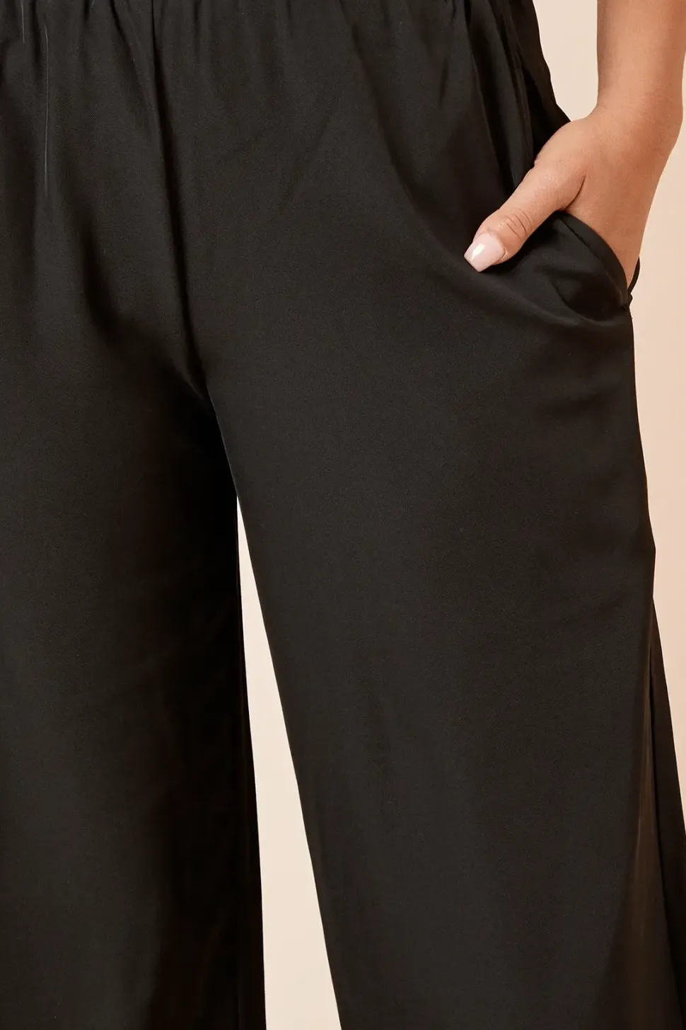Petite Elasticated Waist Straight Leg Trouser