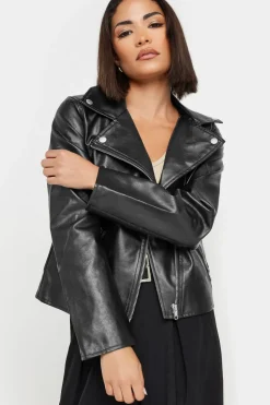 Petite Faux Leather Jacket