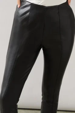 Petite Faux Leather Leggings