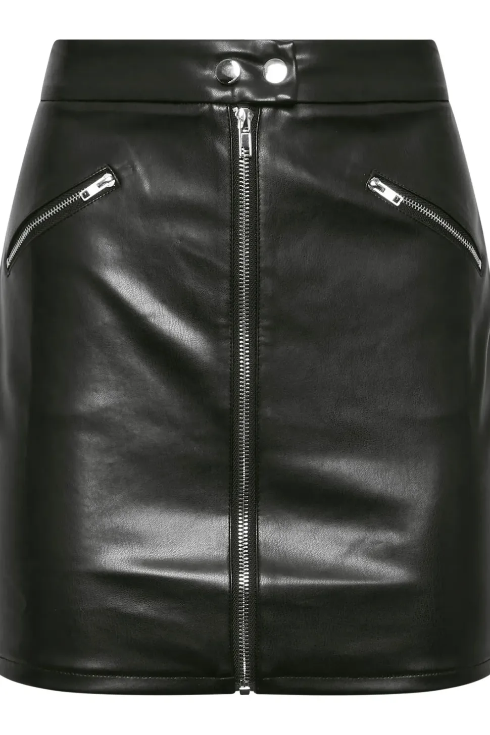 Petite Faux Leather Mini Skirt