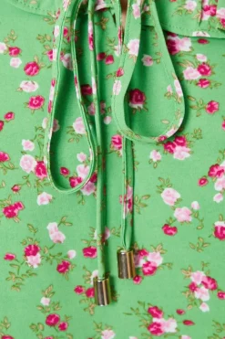 Petite Floral Frill Yoke Blouse