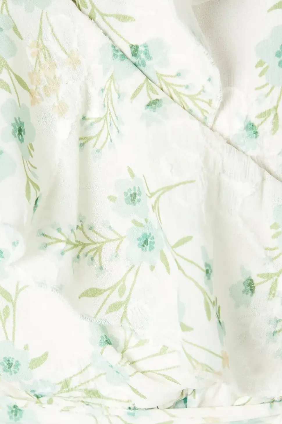 Petite Floral Jacquard Satin Ruffle Maxi Dress