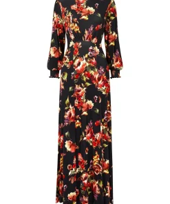 Petite Floral Split Hem Maxi Dress