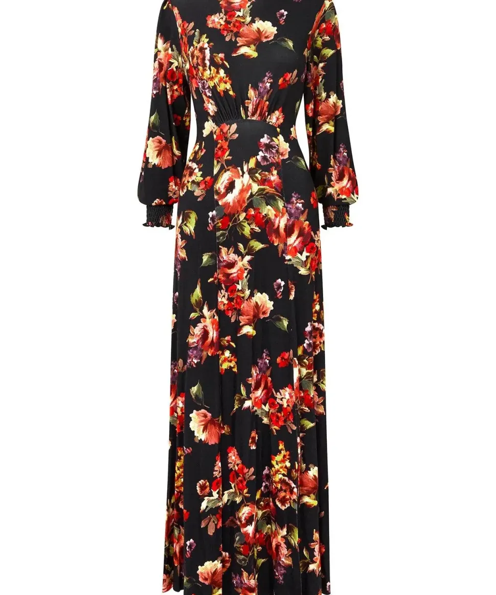 Petite Floral Split Hem Maxi Dress