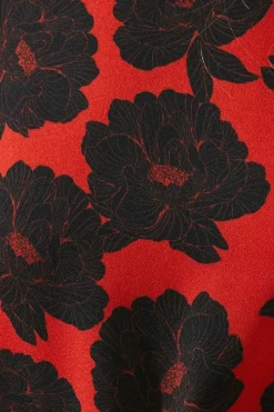 Petite Floral Tiered Shift Dress