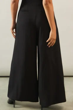 Petite Fluid Wide Leg Trouser