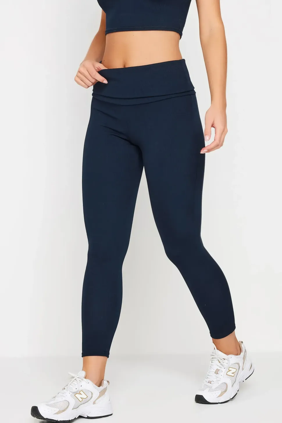 Petite Fold Over Waistband Leggings