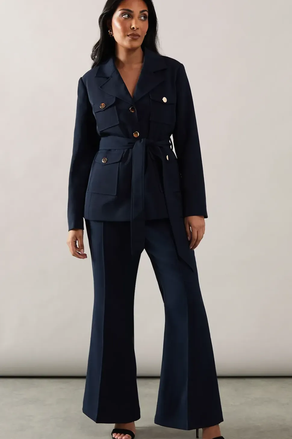 Petite Four Pocket Military Jacket