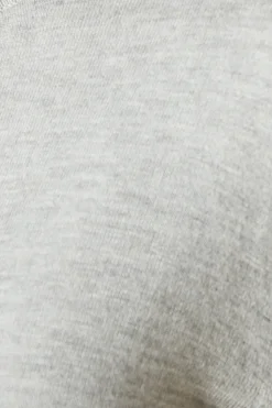 Petite Funnel Neck Button Cuff Longline Jumper