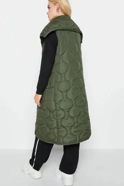 Petite Funnel Neck Quilted Gilet