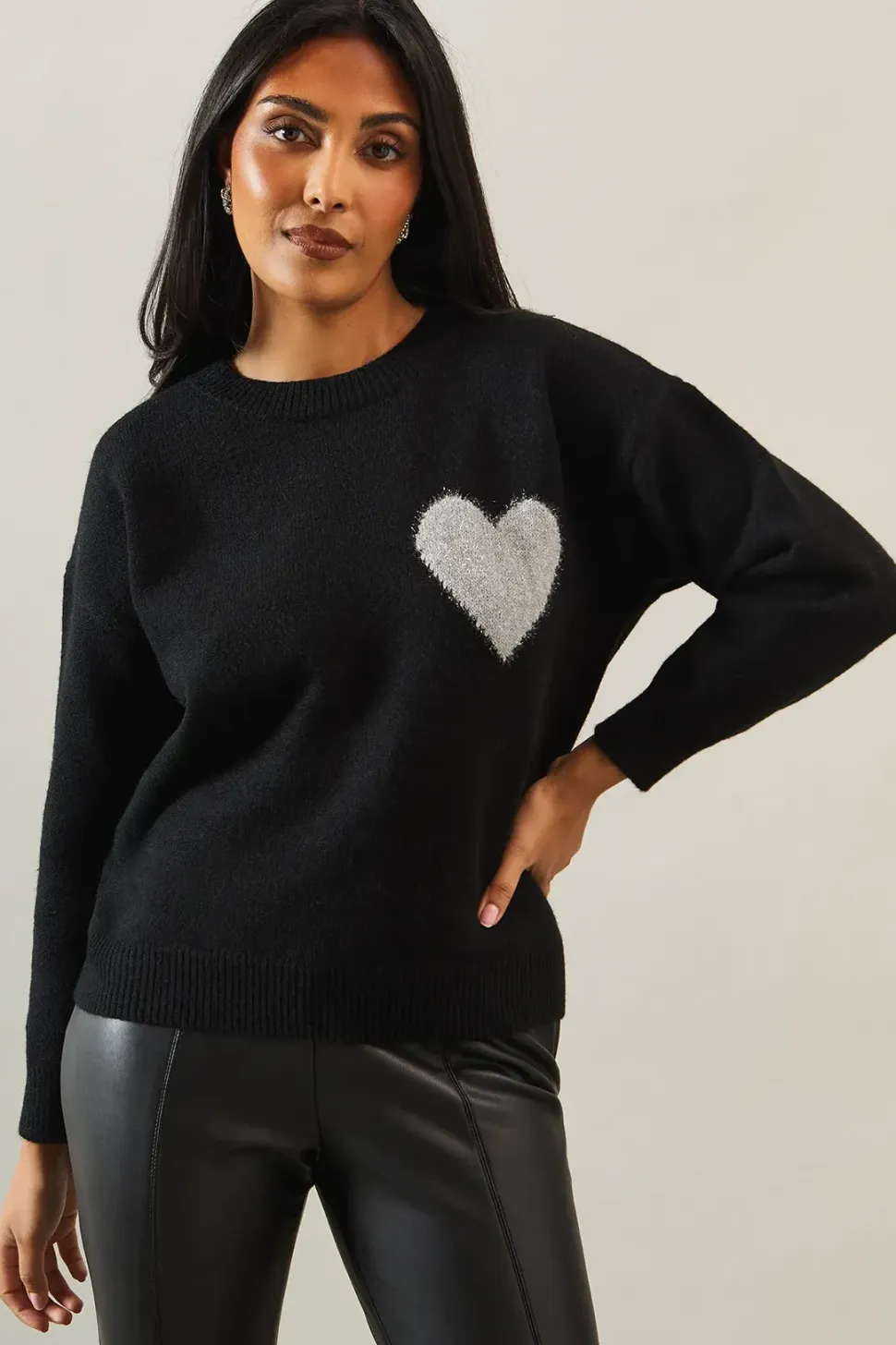 Petite Heart Motif Jumper