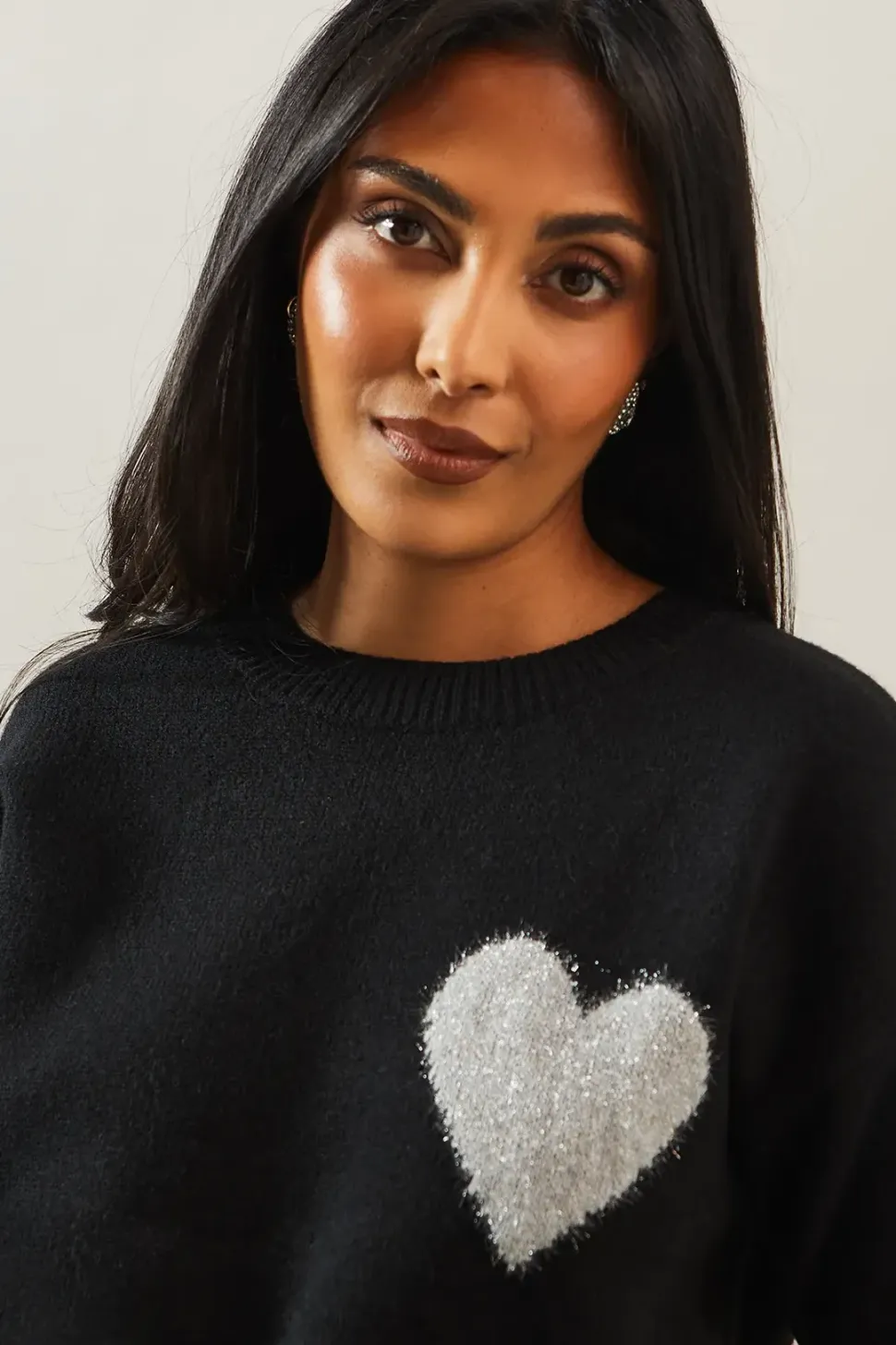 Petite Heart Motif Jumper