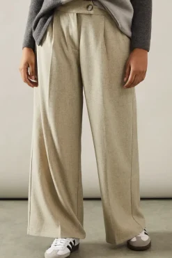 Petite High Waist Wide Leg Trouser