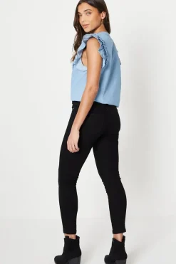 Petite Jade Mid Rise Skinny Jeans