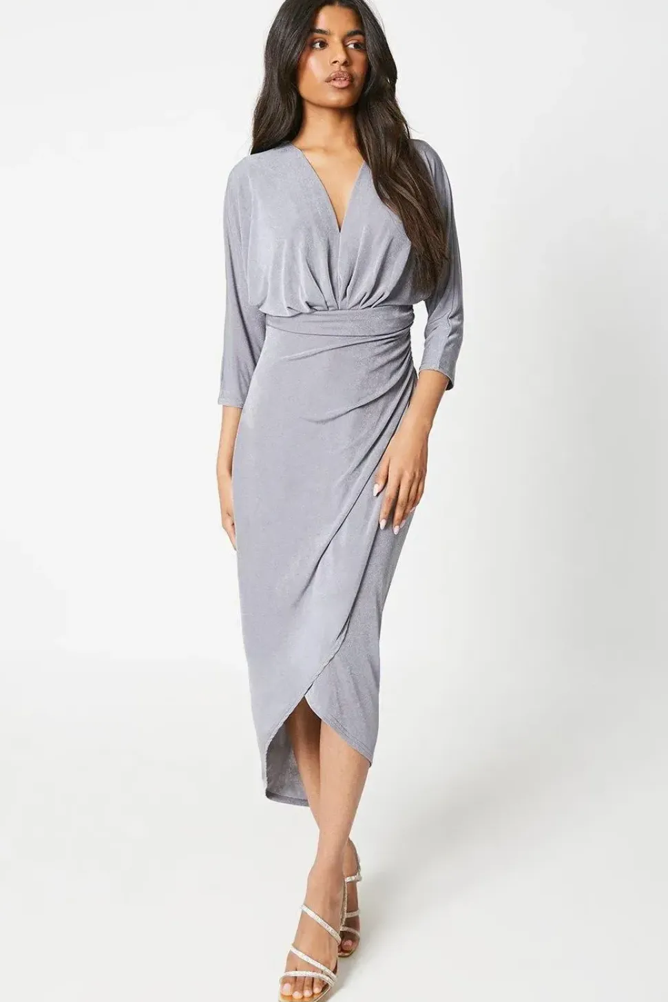 Petite Jersey Batwing Midi Dress