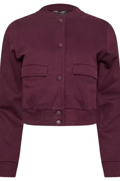 Petite Jersey Bomber Jacket