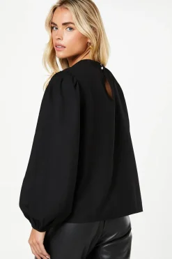 Petite Keyhole Blouse