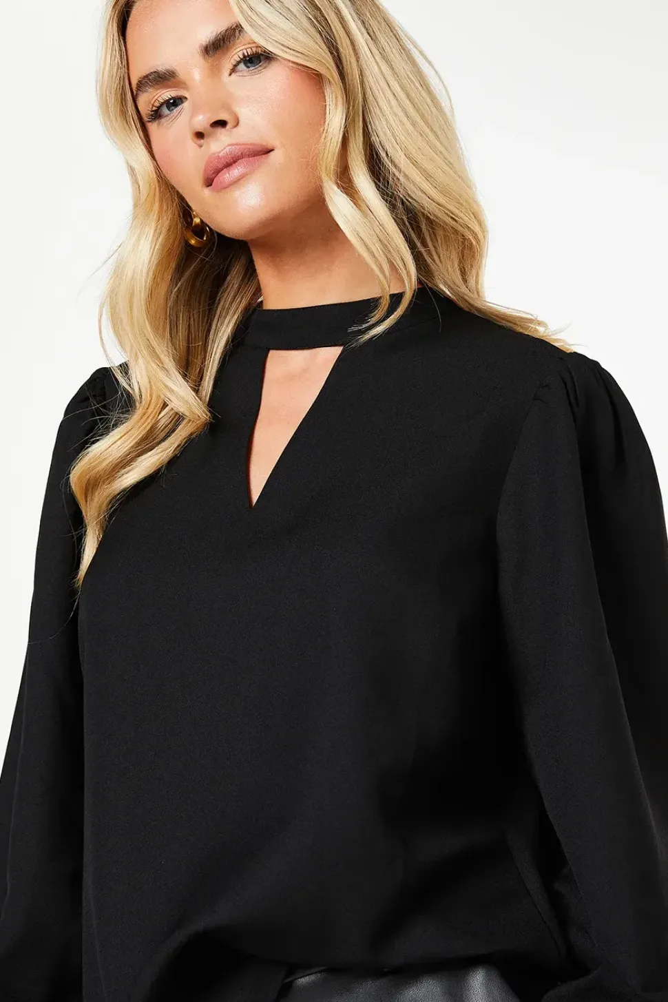 Petite Keyhole Blouse