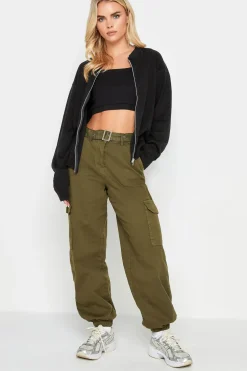 Petite Knitted Bomber Jacket