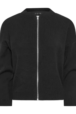 Petite Knitted Bomber Jacket