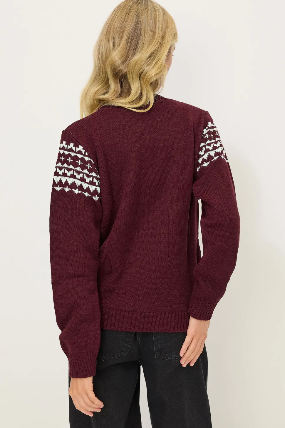 Petite Knitted Slogan Jumper