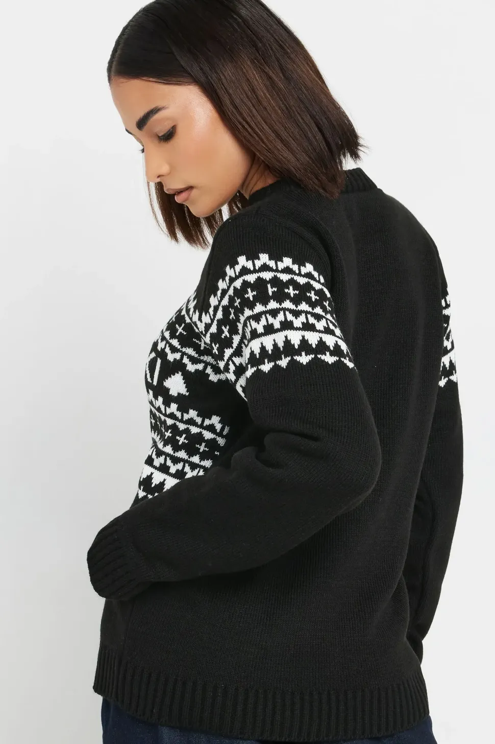 Petite Knitted Slogan Jumper