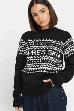 Petite Knitted Slogan Jumper