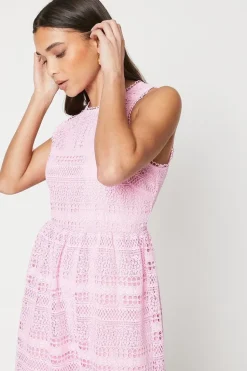 Petite Lace Sleeveless Midaxi Dress