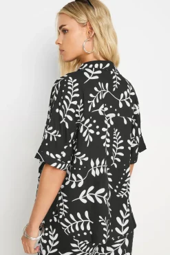 Petite Leaf Print Shirt