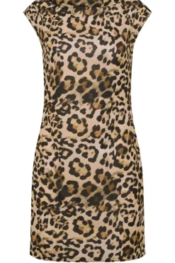 Petite Leopard Print Mini Dress