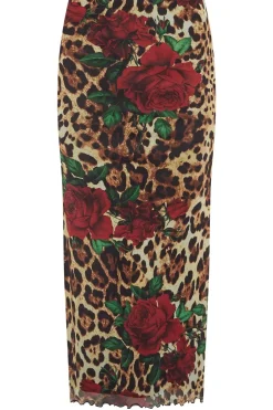 Petite Leopard Print Skirt