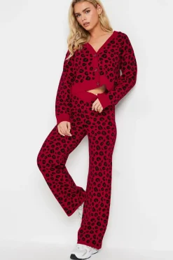 Petite Leopard Print Trousers