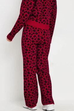 Petite Leopard Print Trousers