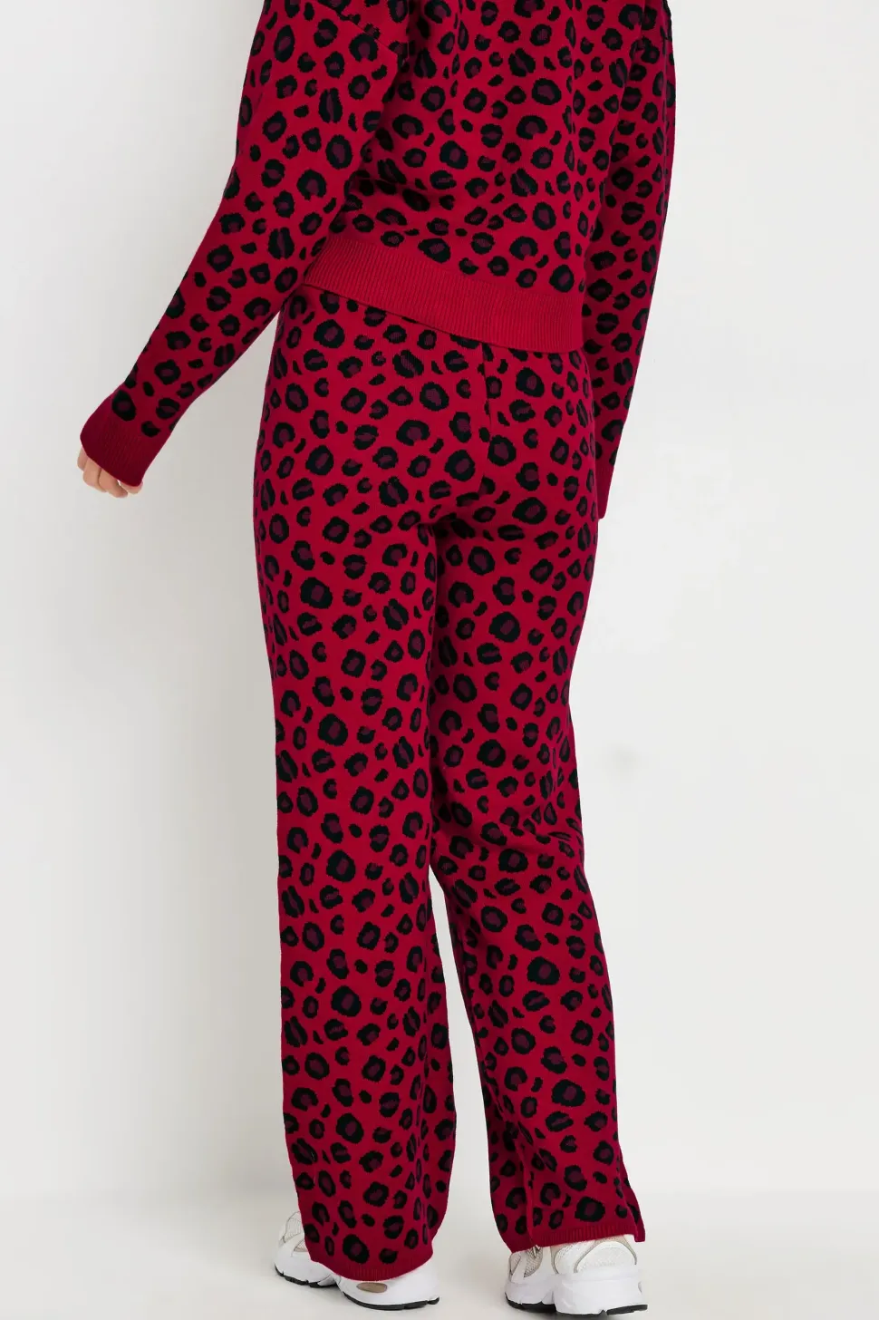 Petite Leopard Print Trousers