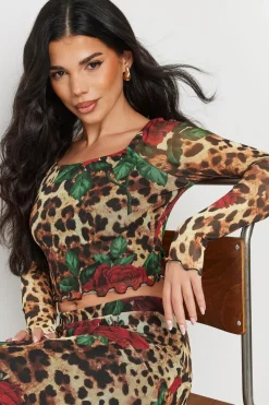 Petite Leopard Top