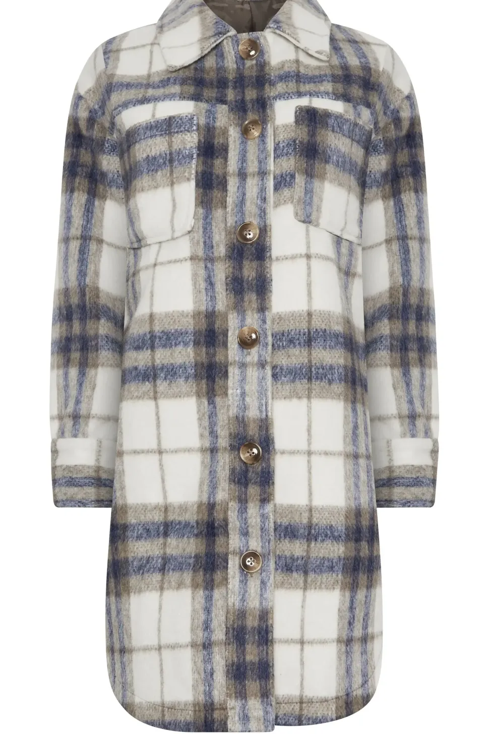 Petite Longline Printed Shacket