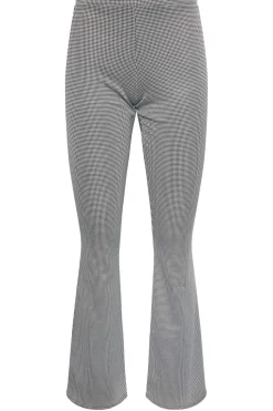 Petite Micro Dogtooth Kickflare Trousers