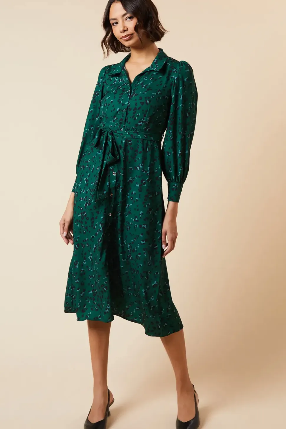 Petite Midi Shirt Dress